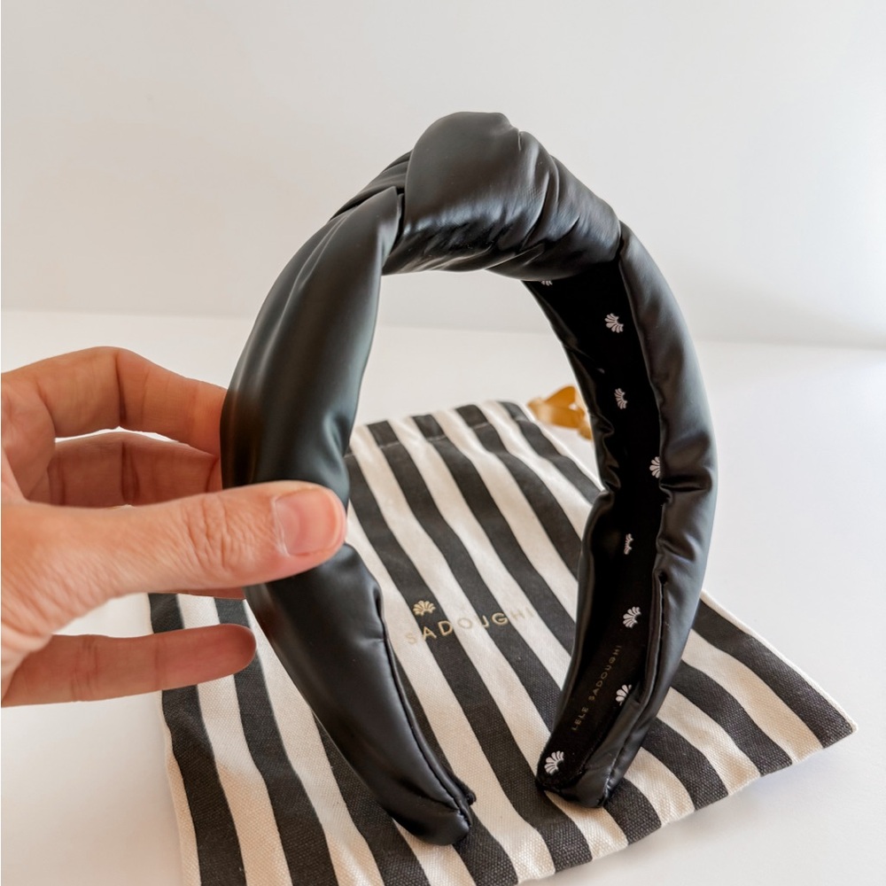 Lele Sadoughi Faux Leather Headband